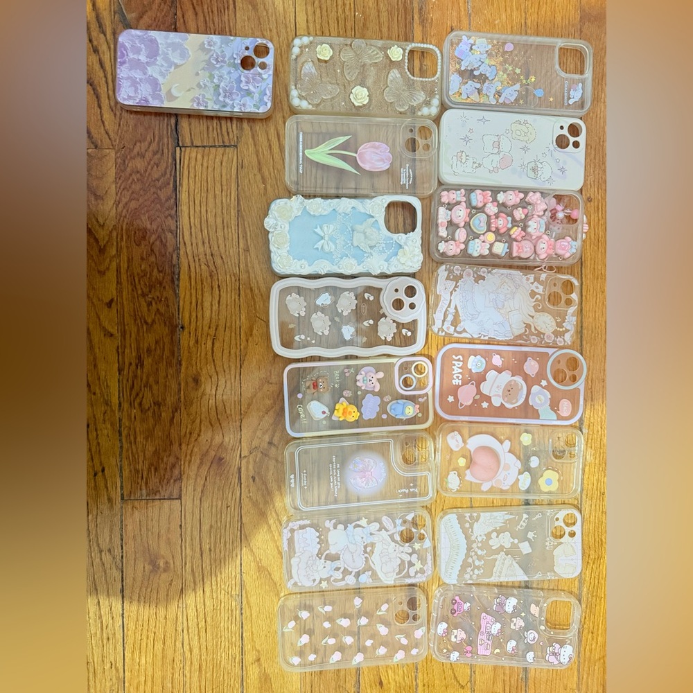 Floral and Cartoon Design Phone Cases Only Iphone13 and 14 Can Use
